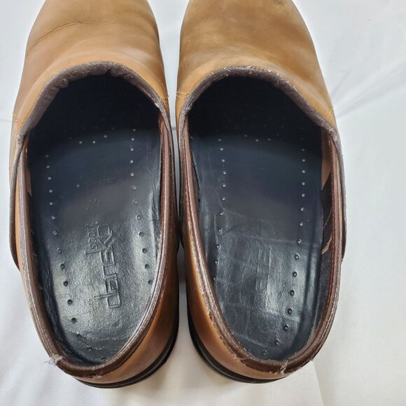 Dansko Sport Mens Professional Brown Leather Clogs Size 47 USA Mens size 13.5 - Picture 4 of 13